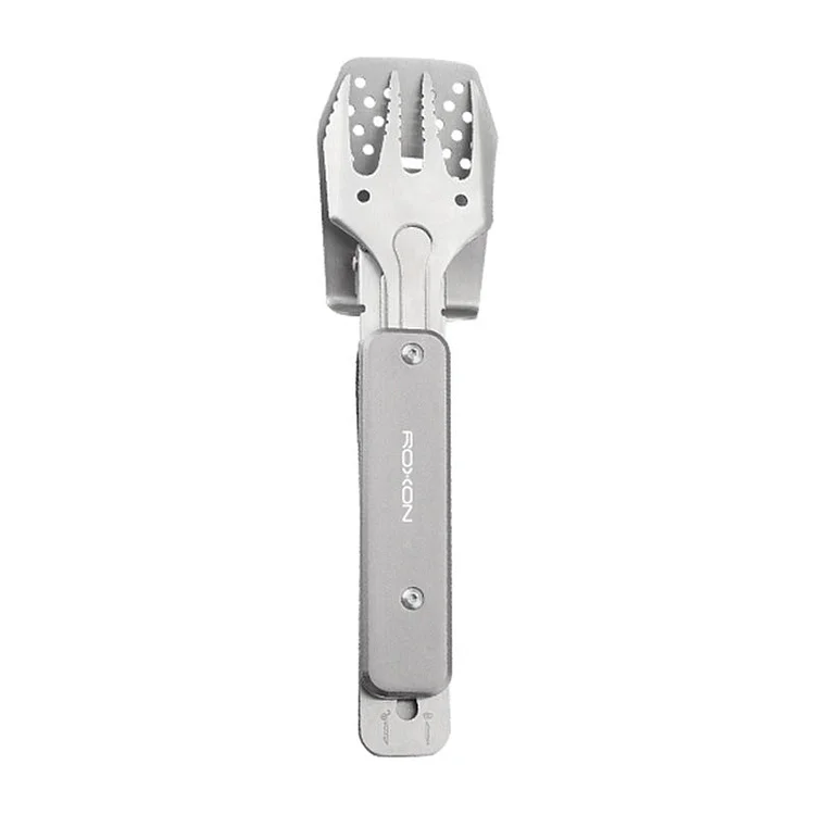 🔥Hot sale 🥓3-in-1 Camping BBQ Grill Utensils Home Fork Spatula Clip