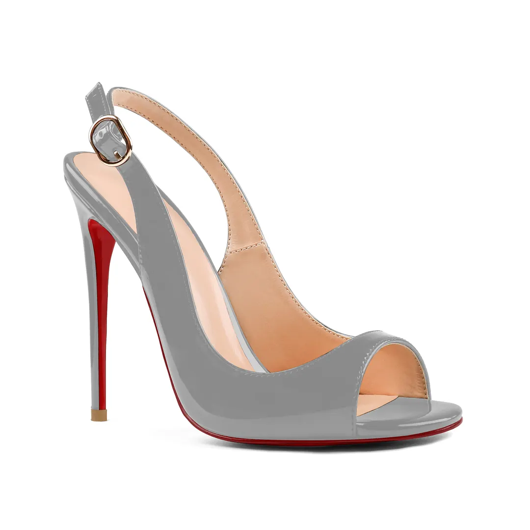100mm/120mm Women's Open Toe Slingback Straps High heel Sandals-vocosishoes