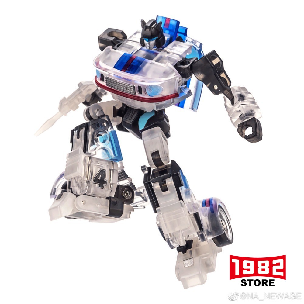 NEWAGE NA H2T Transparent Jazz Mini Transformers Toys Model Action Figure Gift