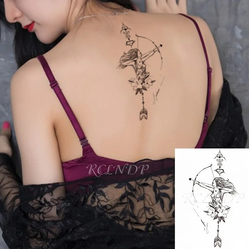 Waterproof Temporary Tattoo scorpion arrow insect animal Sticker flash tatto fake tatoo large tattoos for women men lady