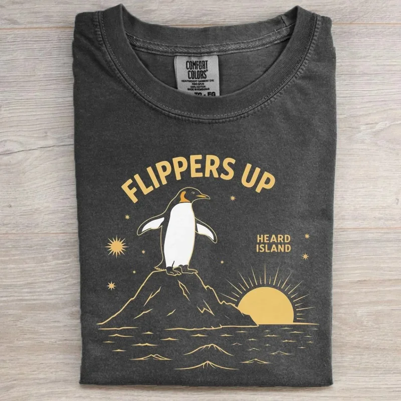 Eagerlys Penguins Subtle Flippers Up T-shirt Eagerlys