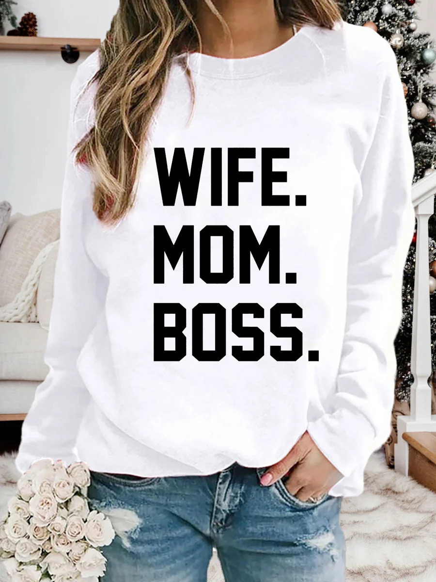Wife Mom Boss Sweatshirt