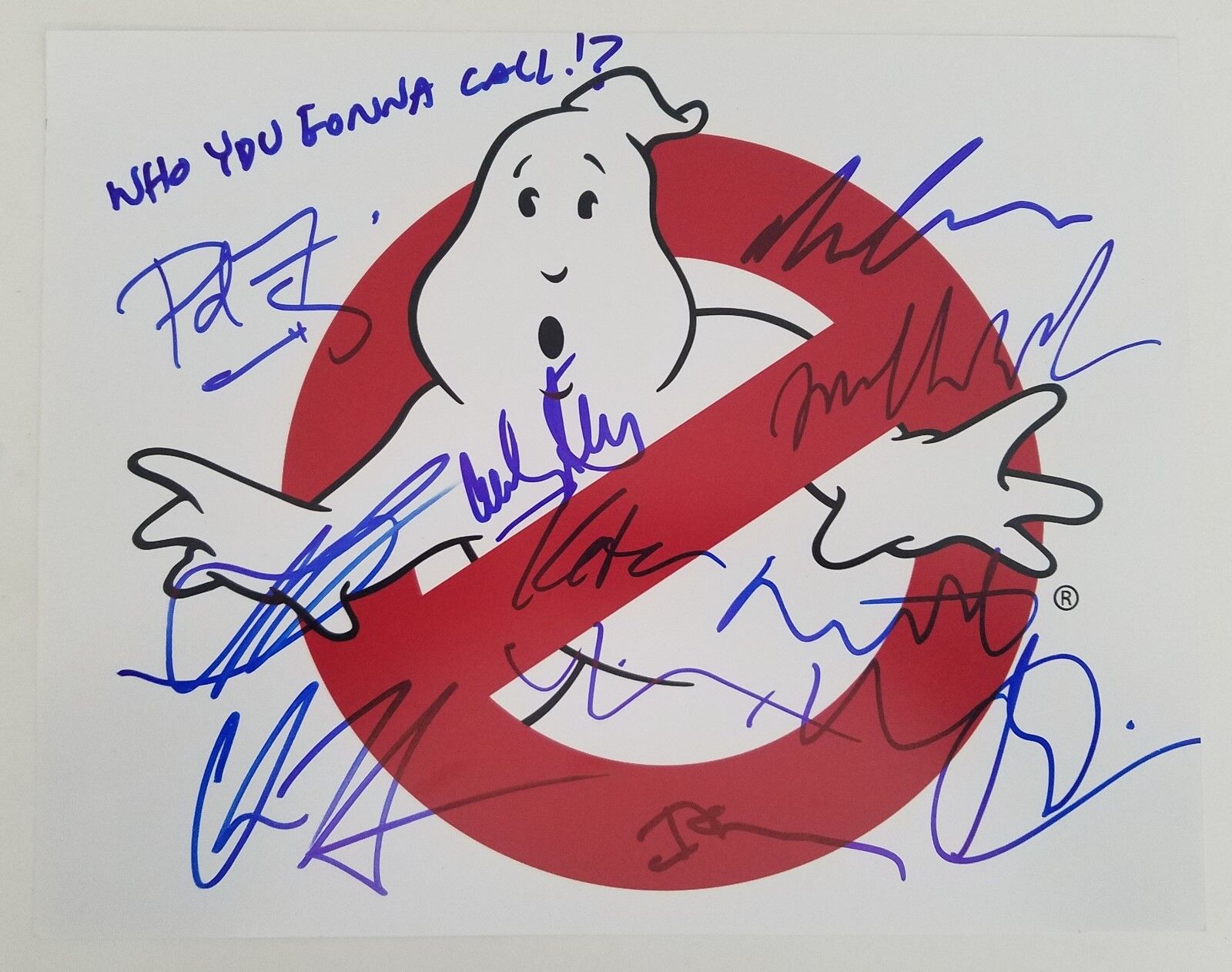 2016 Ghostbusters 10 Cast Member Signed Logo 11x14 Photo Poster painting McKinnon Jones RAD