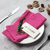 42 x 42cm Gentle Wedding Event Resturant Raw Edge Napkins