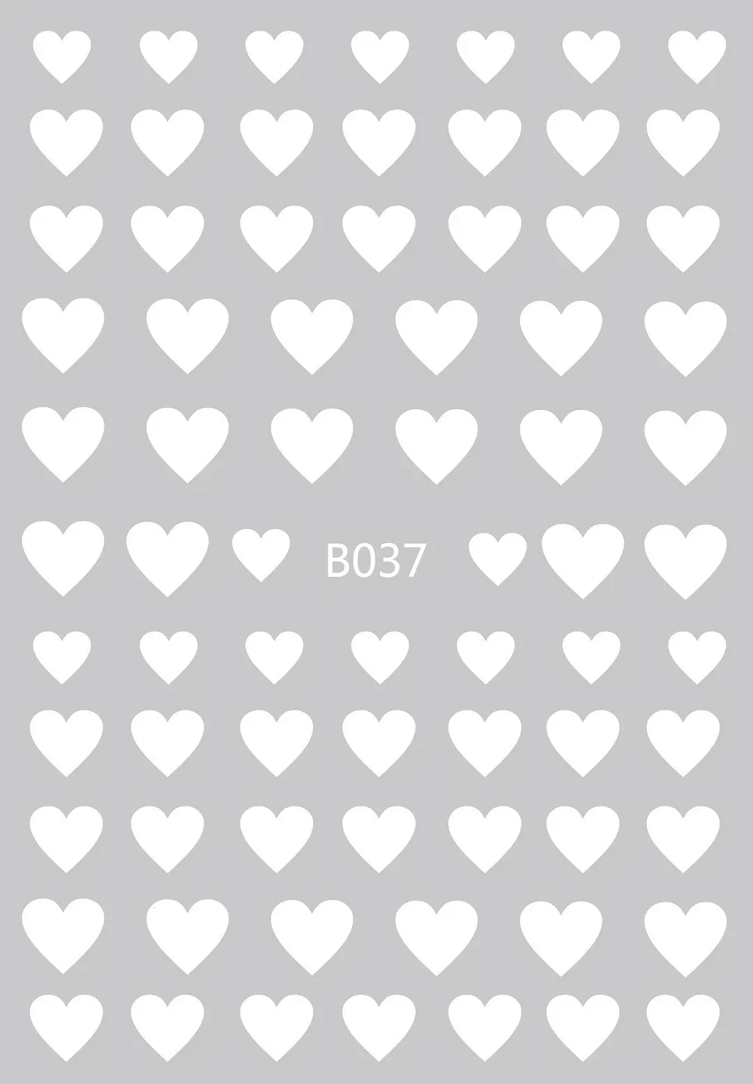 Black Red 3D Nail Sticker Self Adhesive Love Heart Star Butterfly Flower Nail Decals Slider DIY Nail Art Decoration-Nail Inspo