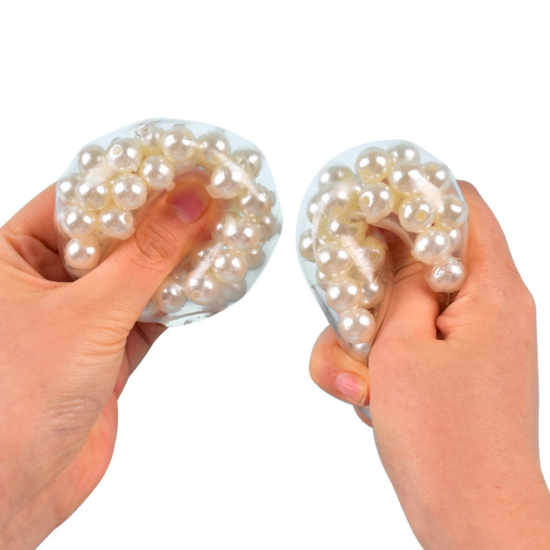 Hot Sale Colorful Hot Beads High Color Value Kneading Music Decompression Toy Noisy Ball Pearl Hand Ball Vent Toy Ball