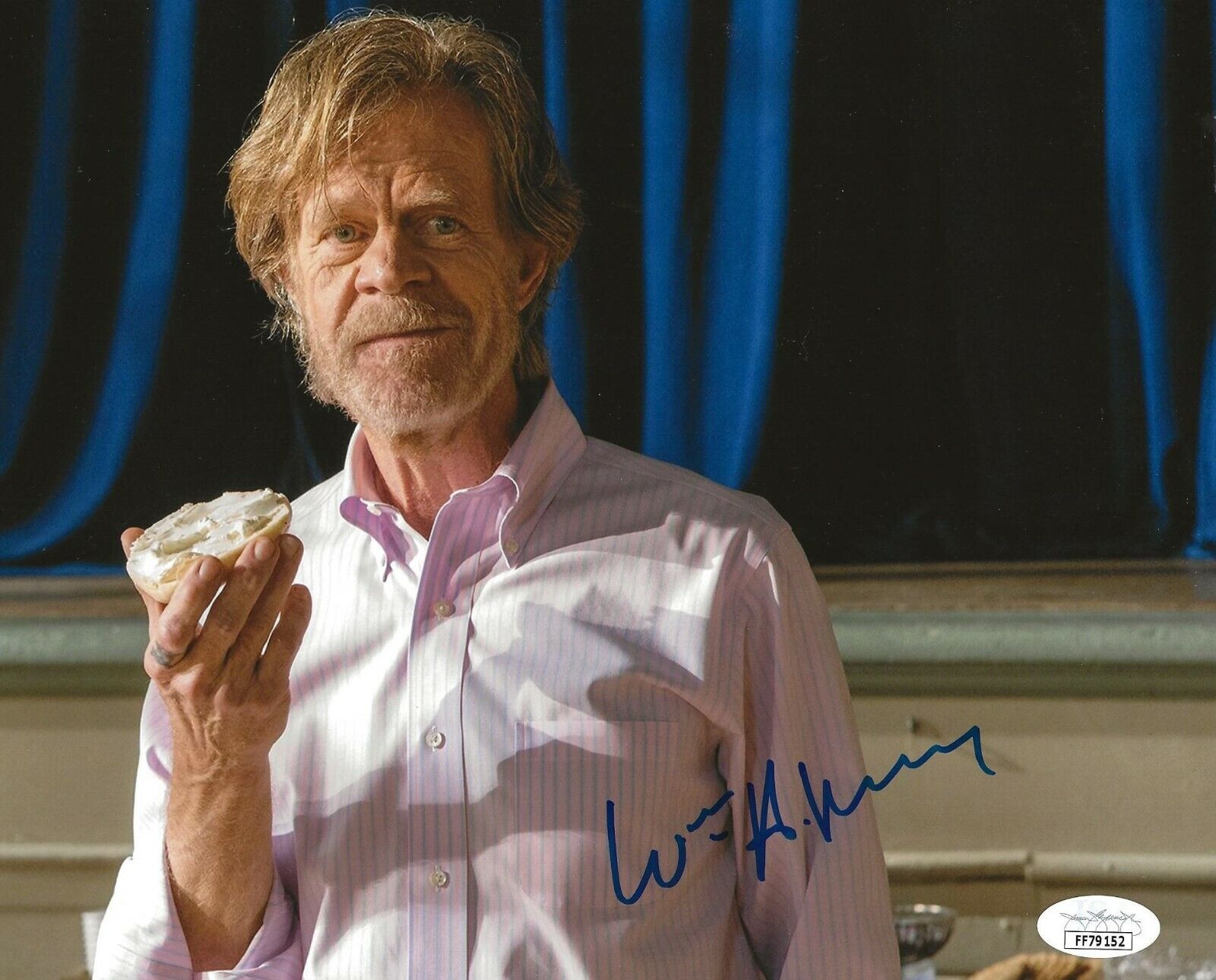 William H. Macy signed Shameless 8x10 Photo Poster painting Frank Gallagher autographed 7 JSA