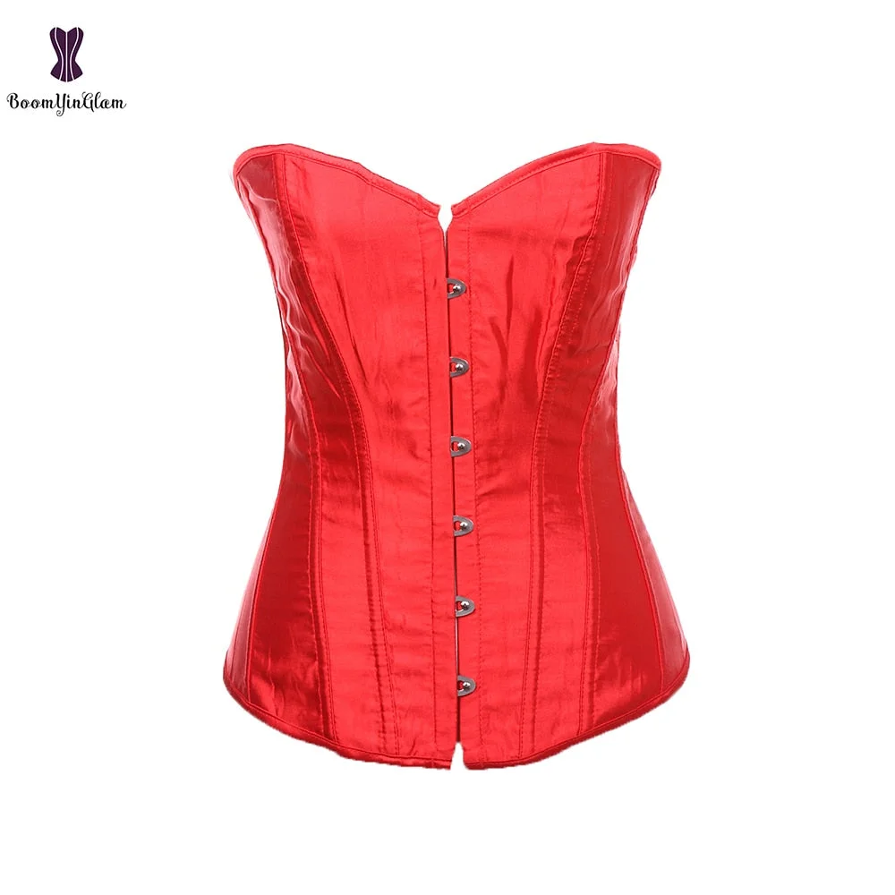 Plus Size Women's Body Shapewear Costume Party Wearing Clothing Colored Corset Bustier With G String 818#