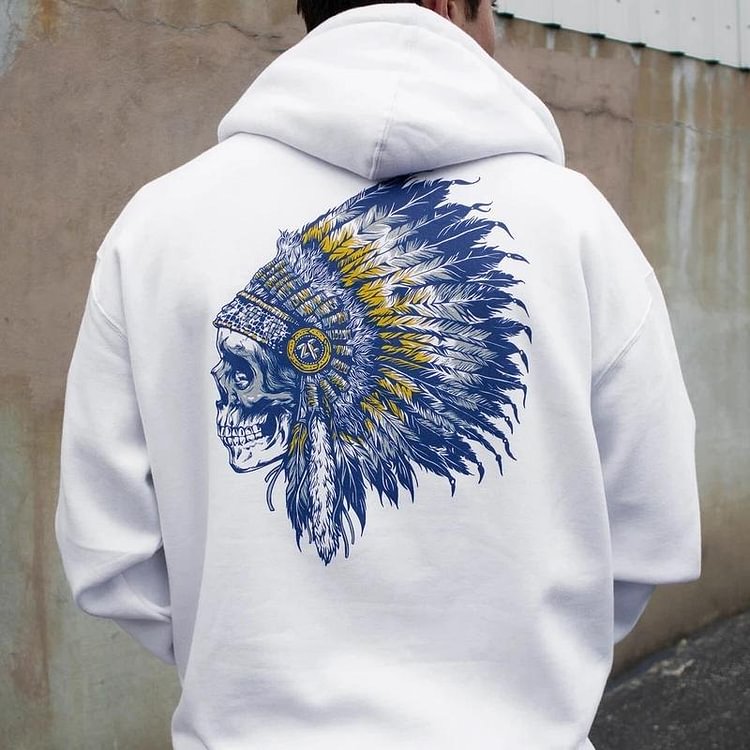 Men's Fashion Casual Printed Long Sleeve Hoodie
