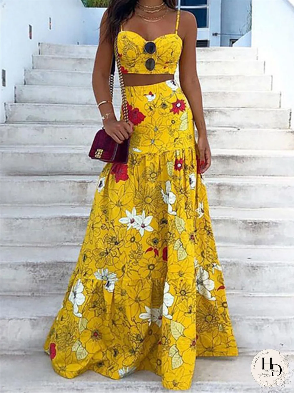New Sexy Summer Ladies Print Dress