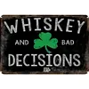 [US Local Warehouse]4PCS Alcohol - Vintage Metal Signs Set - 30*40cm