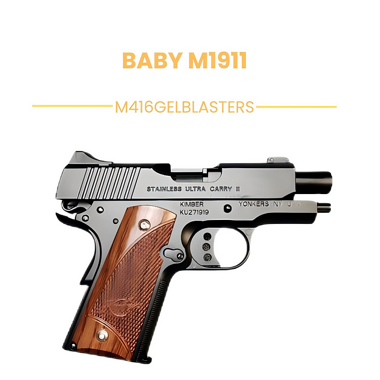 Baby M1911 all alloy toy gun for gel ball play
