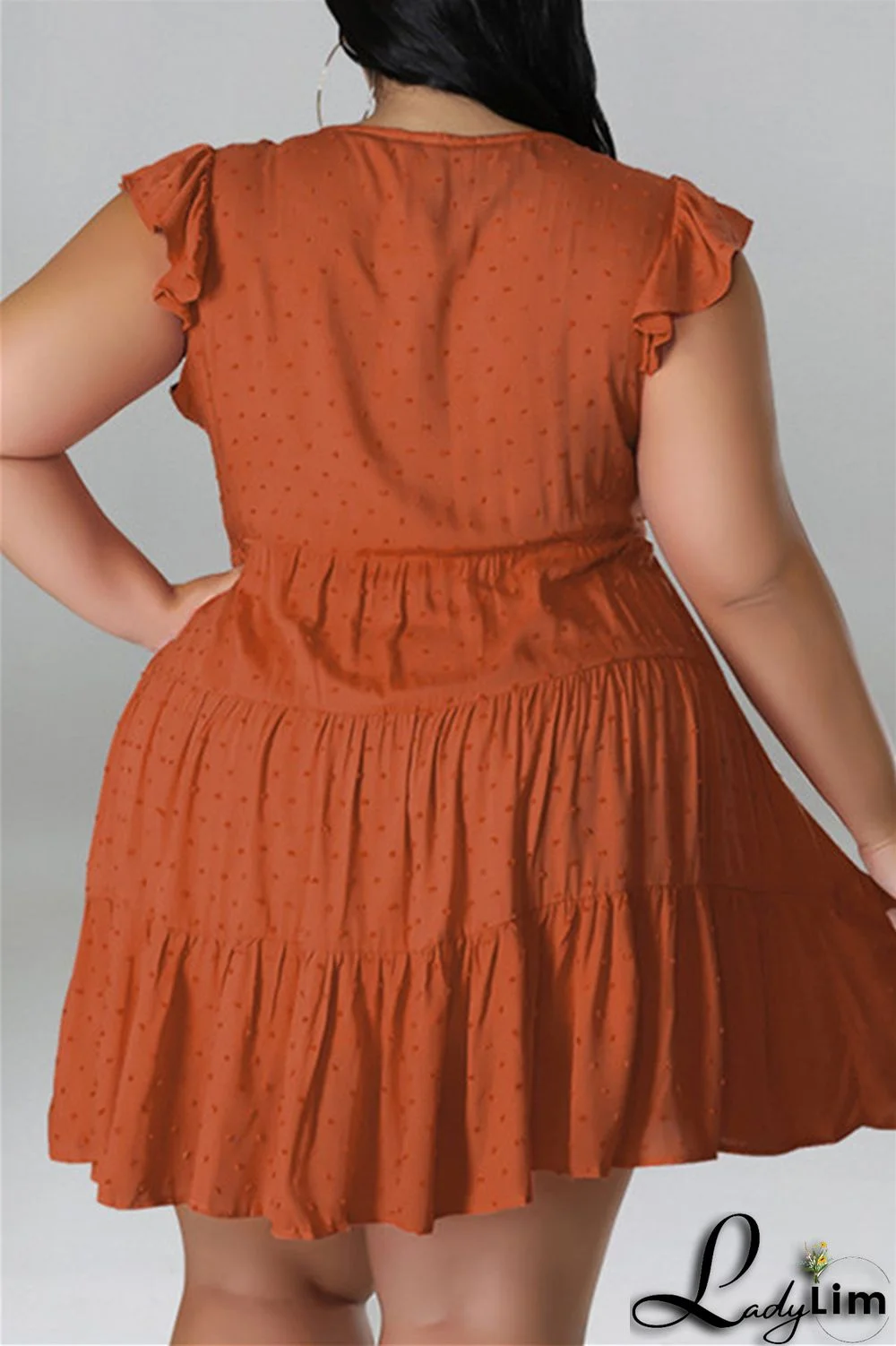 Black Fashion Casual Plus Size Solid Patchwork V Neck Sleeveless Dress