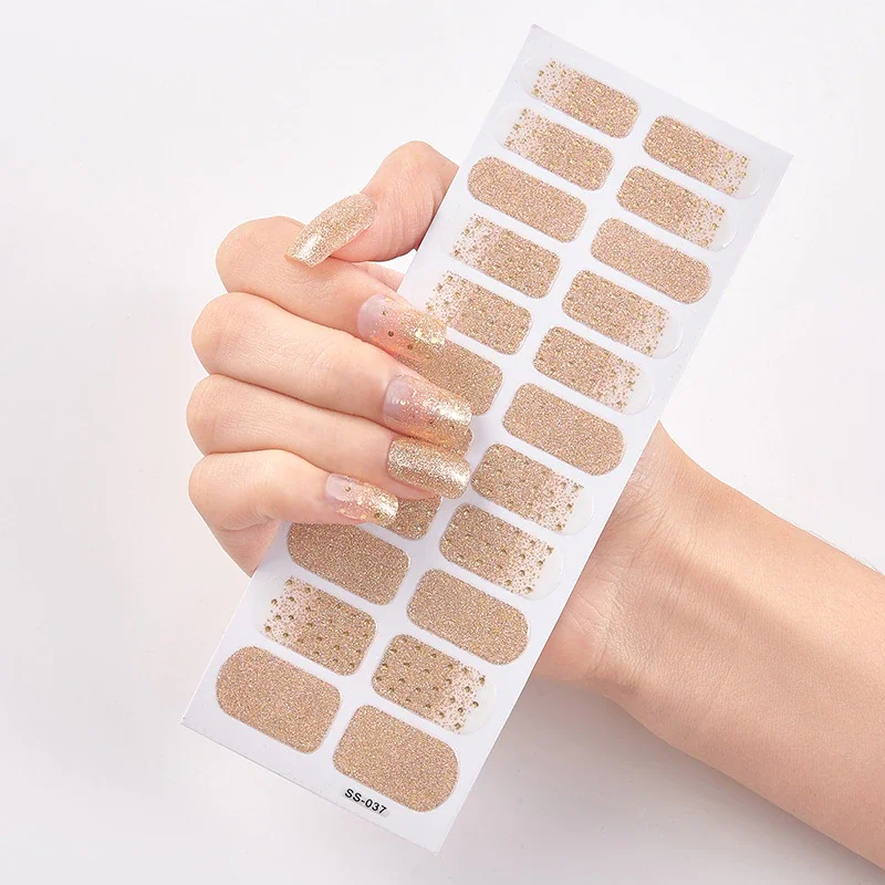 Churchf Fashionable Blue Diamonds Nail Art Stickers Collection Manicure DIY Nail Polish Strips Wraps for Party Decor-Nail Inspo