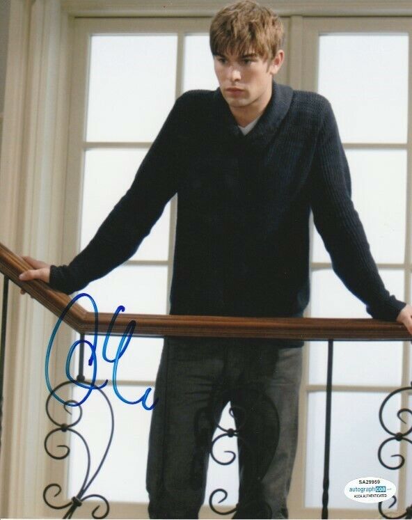 CHACE CRAWFORD SIGNED 8x10 Photo Poster painting #2 GOSSIP GIRL THE BOYS NIGHTHAWKS ACOA COA