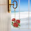 6Pcs DIY Diamond Painting Flower Keychain