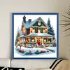 Christmas Cottage-11CT Counted Cross Stitch 50*50cm/19.69*19.69in