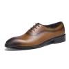 brown oxford leather shoes