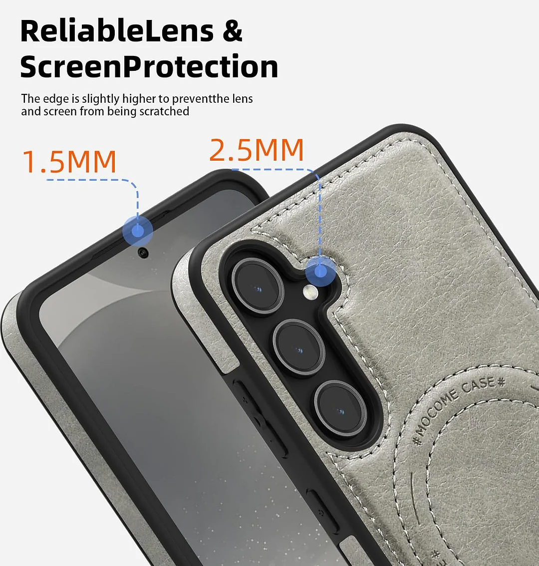 Samsung Galaxy Z Fold 6 Leather Case Magnetic Protective Case Holder Phone Case