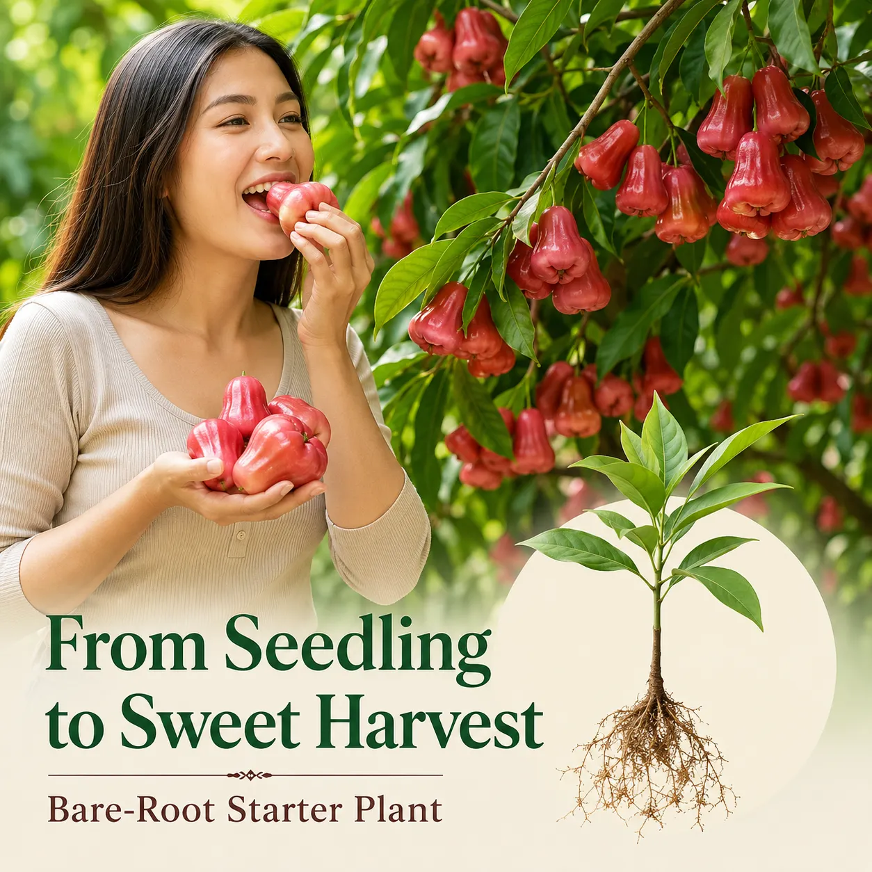 Grow your own wax apple from a starter plant