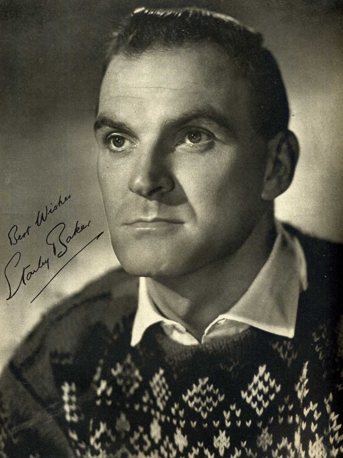 STANLEY BAKER Signed Photo Poster paintinggraph - Film Star Actor - Preprint