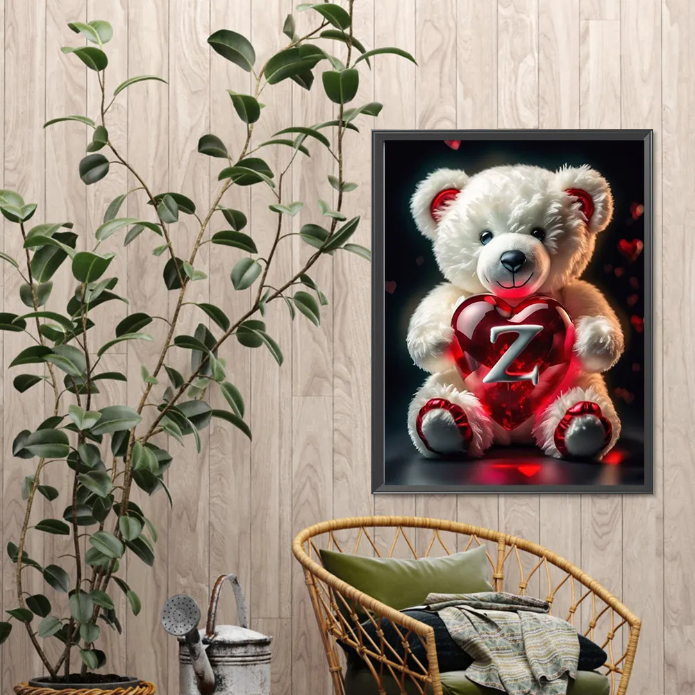 Diamond Painting - Full Square Drill - Bear Love Z(Canvas|35*45cm)