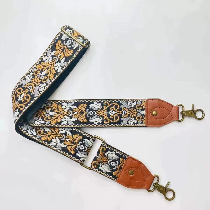 Hot Sale 5CM Ethnic Style Wide Shoulder Strap Retro Polyester Bag Strap Shoulder Messenger Bag Strap Guitar Strap Replaceable Shoulder Strap