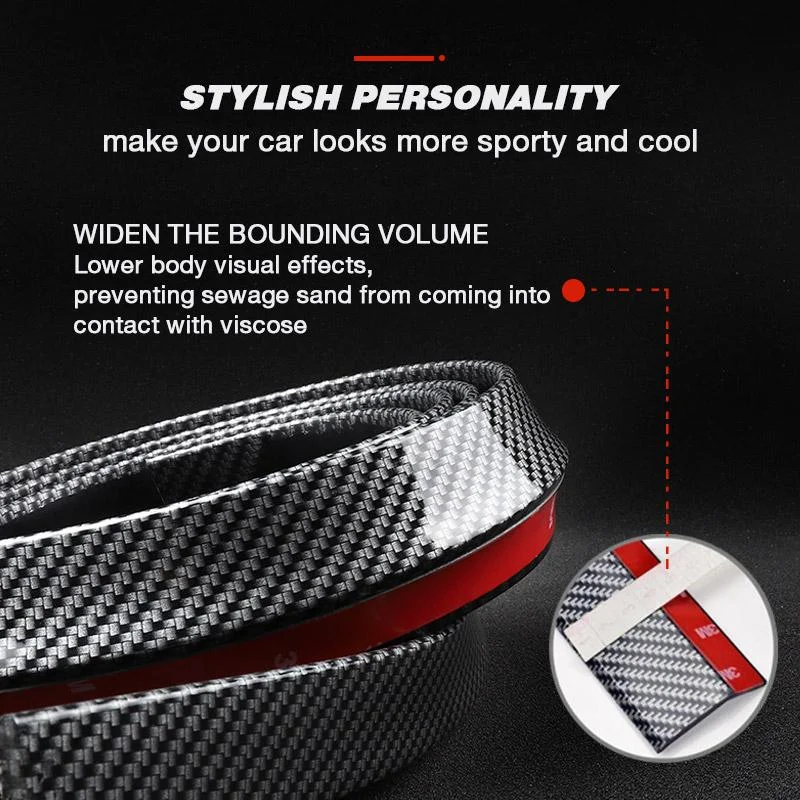 Universal Carbon Fiber Front Bumper Lip Strip(50% Discount)