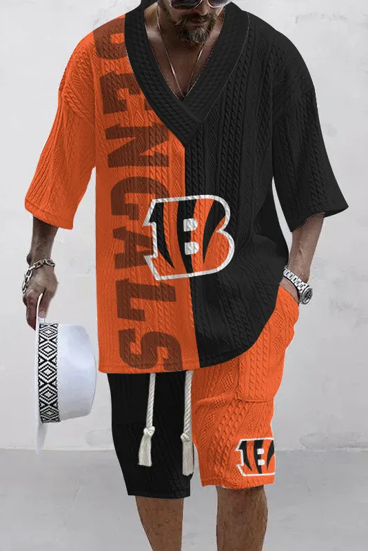 Cincinnati Bengals  Limited Edition Top And Shorts Two-Piece Suits