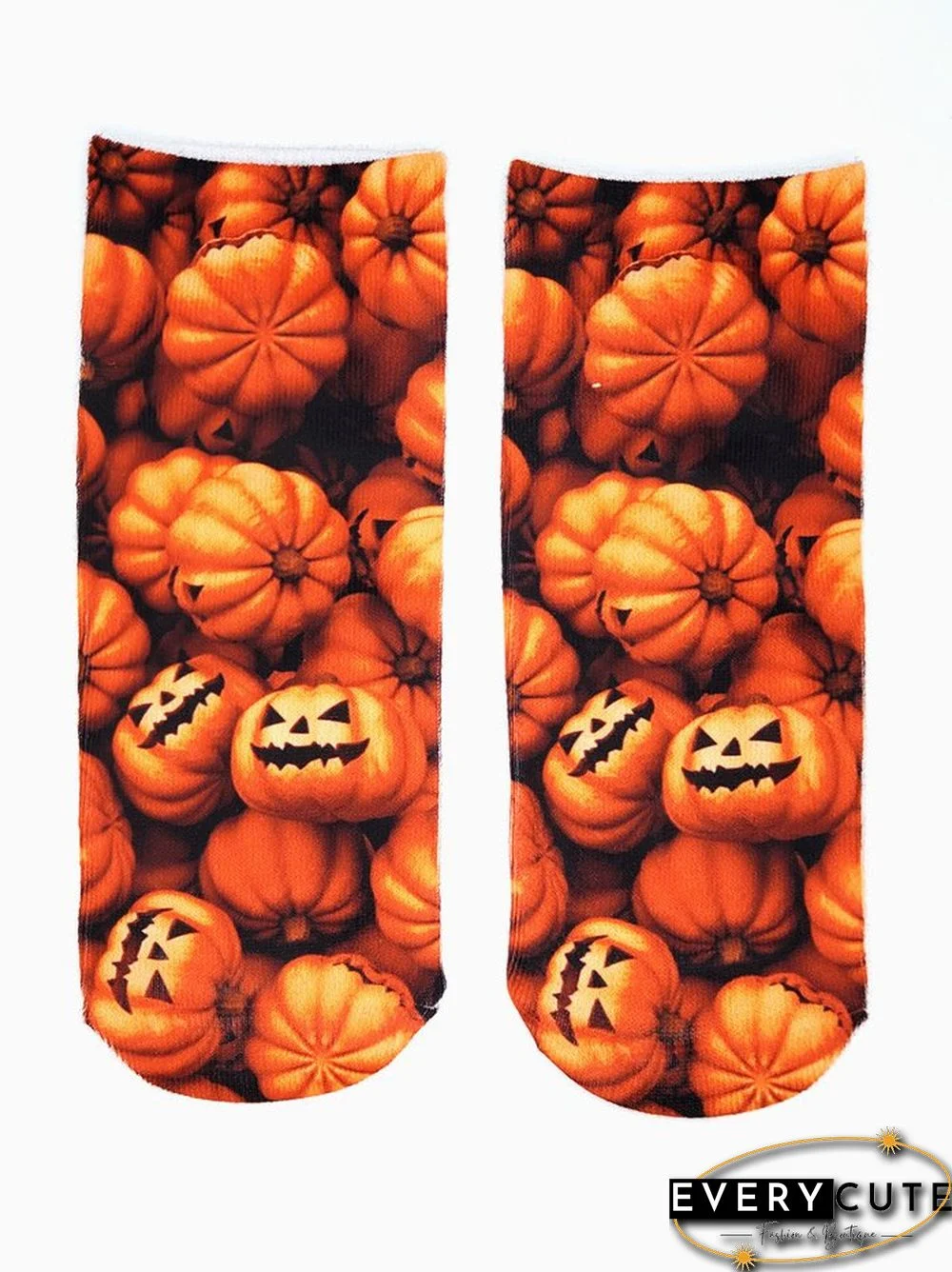 Women Street All Season Halloween Cotton Printing Party Standard Ankle Socks Regular Socks
