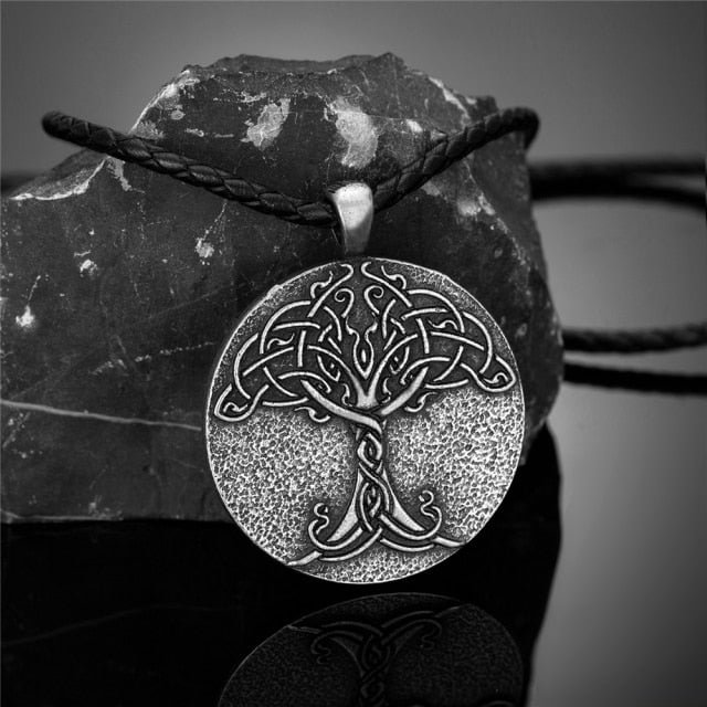 YOY-Vintage Viking Tree of Life Necklace