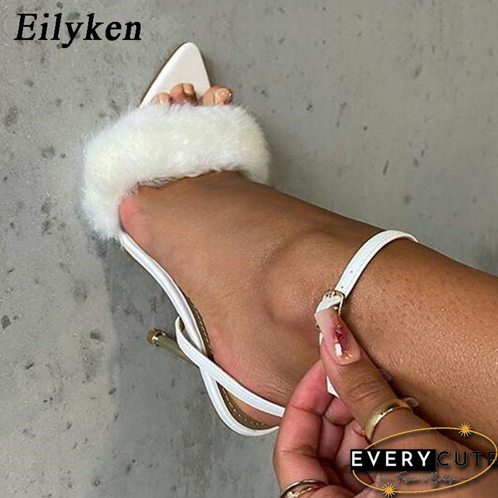 New Pink White Women Sandals