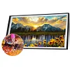 2 PCS Landscape - Round Drill Diamond Painting - 70*40CM