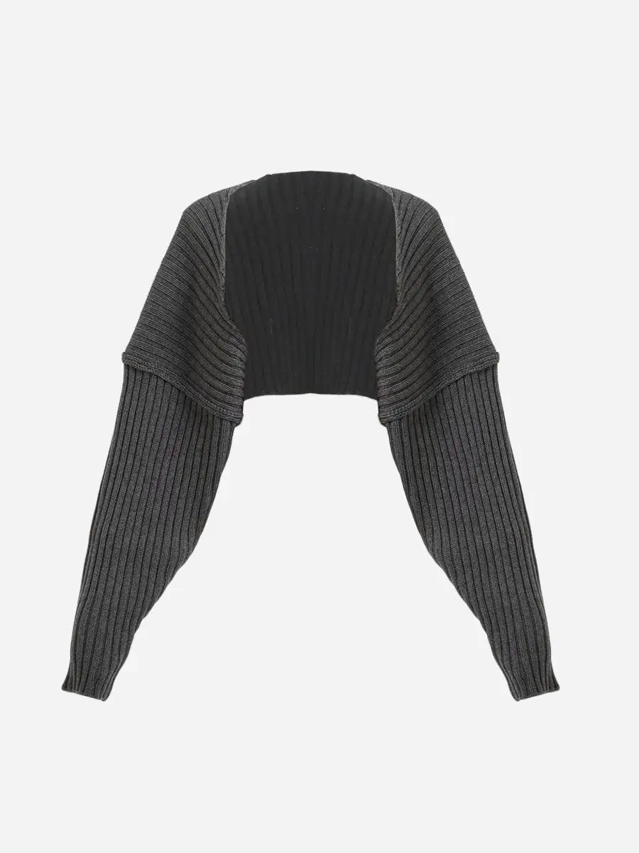 Batwing Sleeve Knit Shawl Cardigan