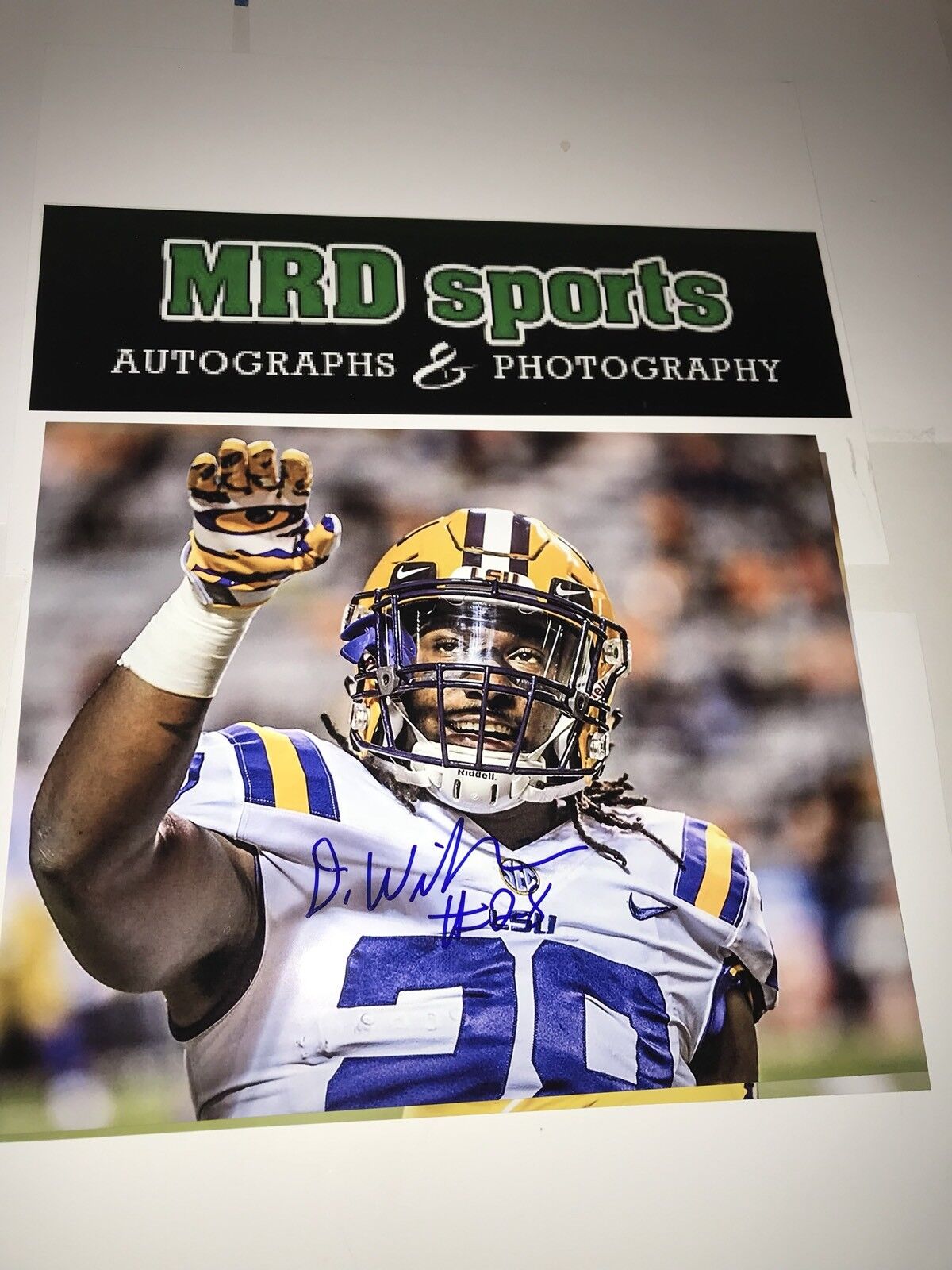 Darrel Williams LSU Tigers hand signed autographed 8x10 football Photo Poster painting F