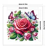 Rose Butterfly-11CT Stamped Cross Stitch 40*40cm/15.75*15.75in