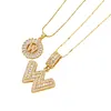 ✨Collier avec pendentif lettre de l'alphabet en or💕