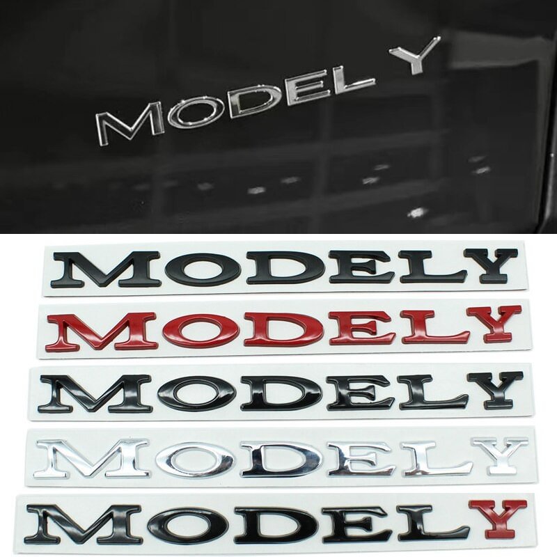 3D Letters Model Y Rear Back Trunk For Tesla Model Y Emblem Badge Stickers voiturehub dxncar