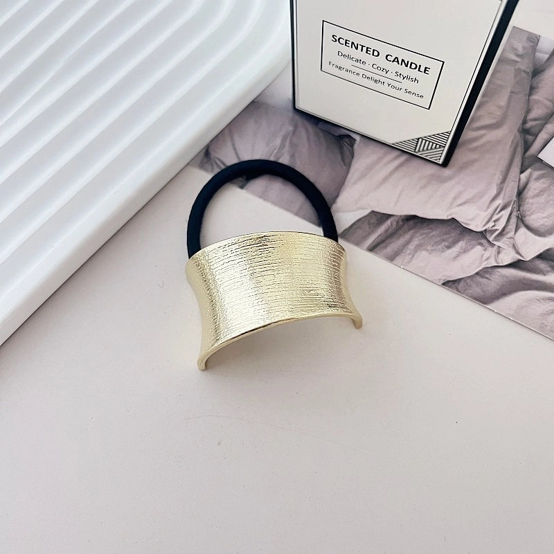 Women’s Minimalist IG Style Solid Color Zinc Alloy Hair Tie