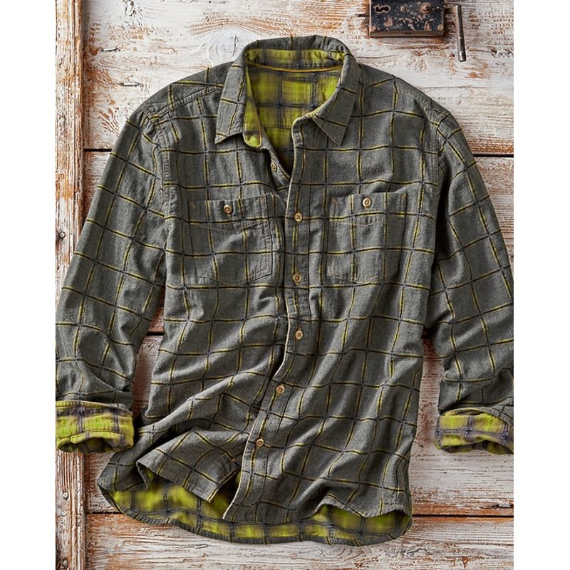 Pre-sale Fashion casual all-match plaid shirt