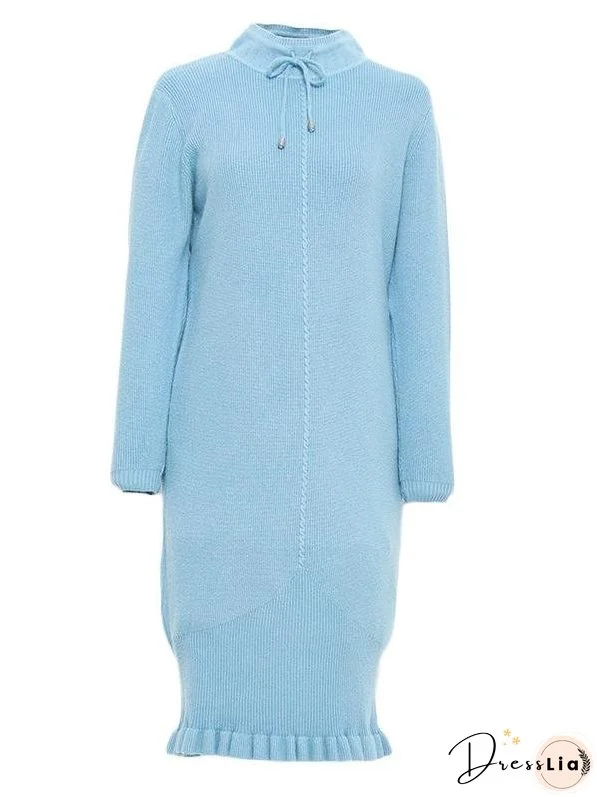 Embroidered Sweater Long Robe for Women