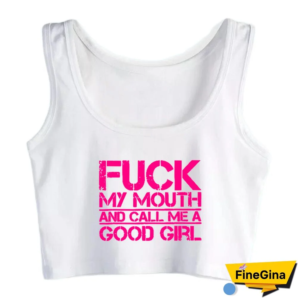 Fun Flirting Print Sexy Design Breathable Slim Fit Tank Top Womens Yoga Sport Training Crop Tops Summer Camisole