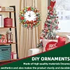 2D Flat DIY Christmas Wreath Acrylic Diamond Painting Clock Pendant Home Decor