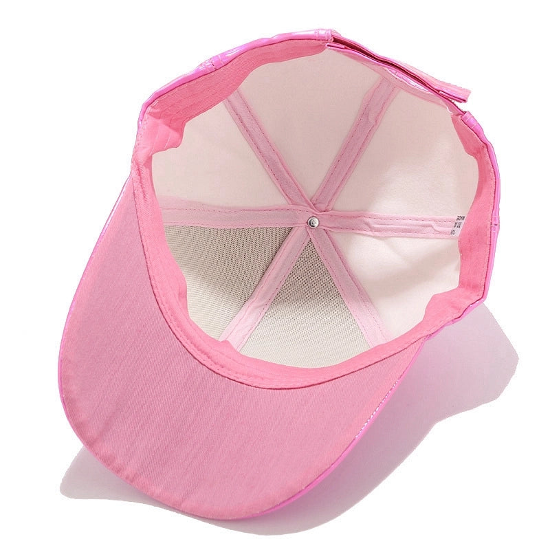New Light Laser Baseball Cap Men’s Street Trendy PU Cap Women’s Hot Hat