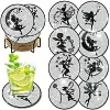 8pcs DIY Diamond Painting Coaster Kit With Holder - Cartoon