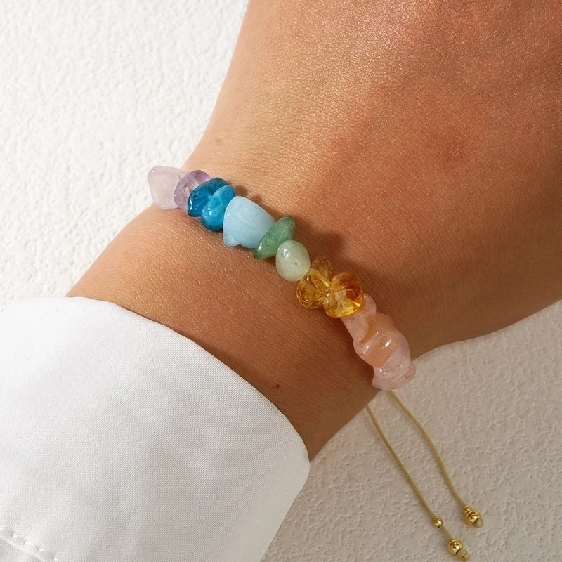 Casual Streetwear Geometric Semi-precious Stone Natural Stone Bracelets In Bulk