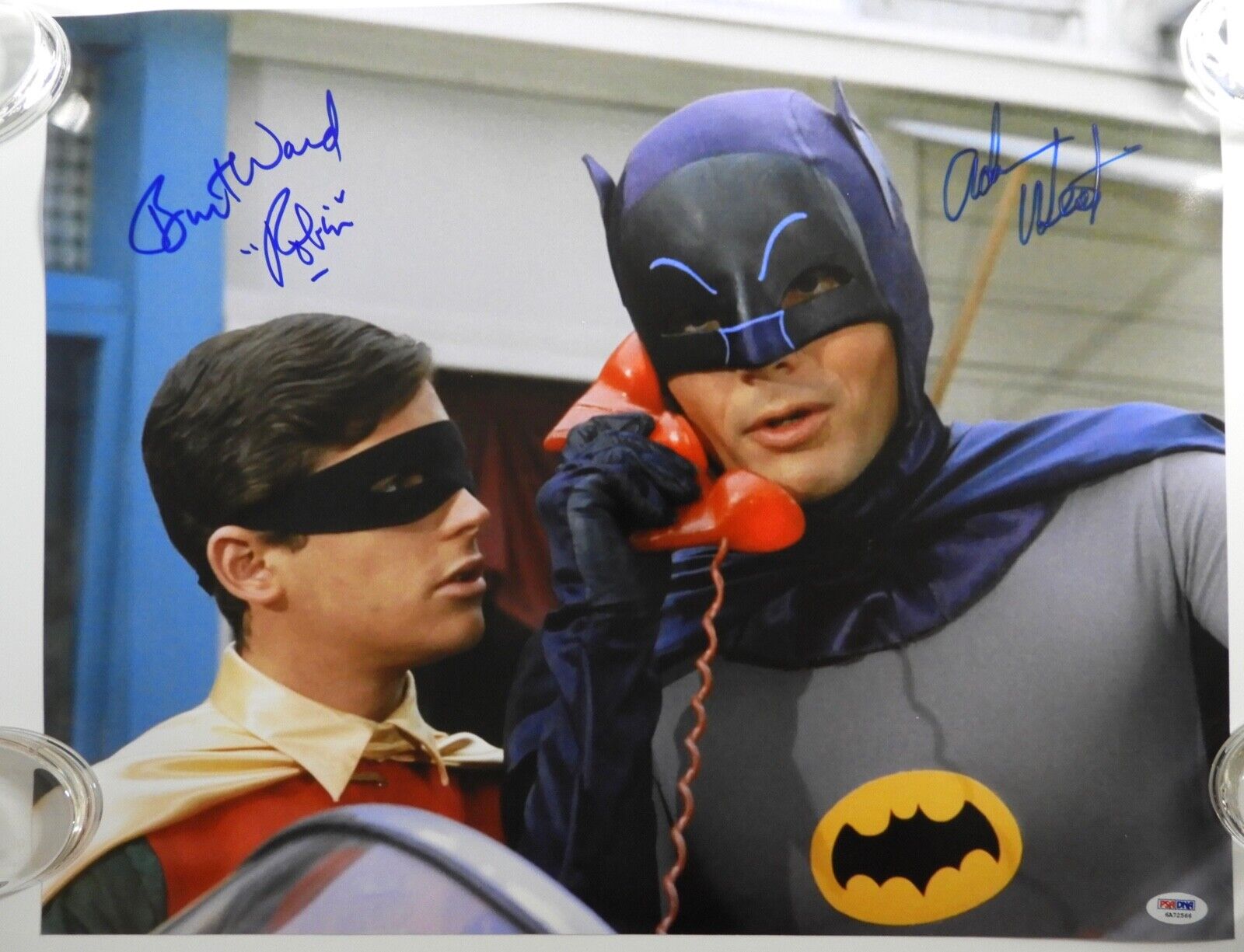 Batman Robin Adam West Burt Ward 16 x 20 Autograph Signed Photo Poster painting PSA HUGE TV