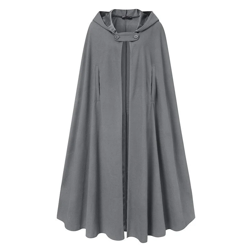ZANZEA Women Winter Long Cape Cloak Autumn Hoodies Christmas Poncho Hooded Cloak Coat Outwear Windbreaker Streetwear Jackets