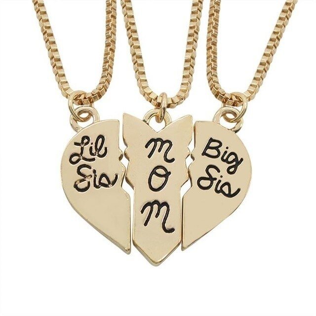 for Big Little Sis Mom necklace