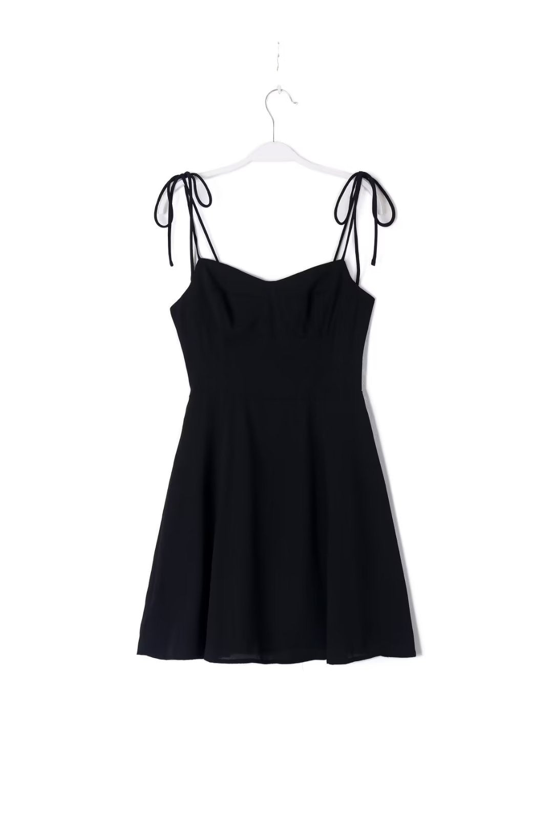 A   line Black Slip Dress Summer Waist Slimming Small Dress Dress for Women